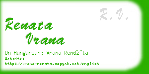 renata vrana business card